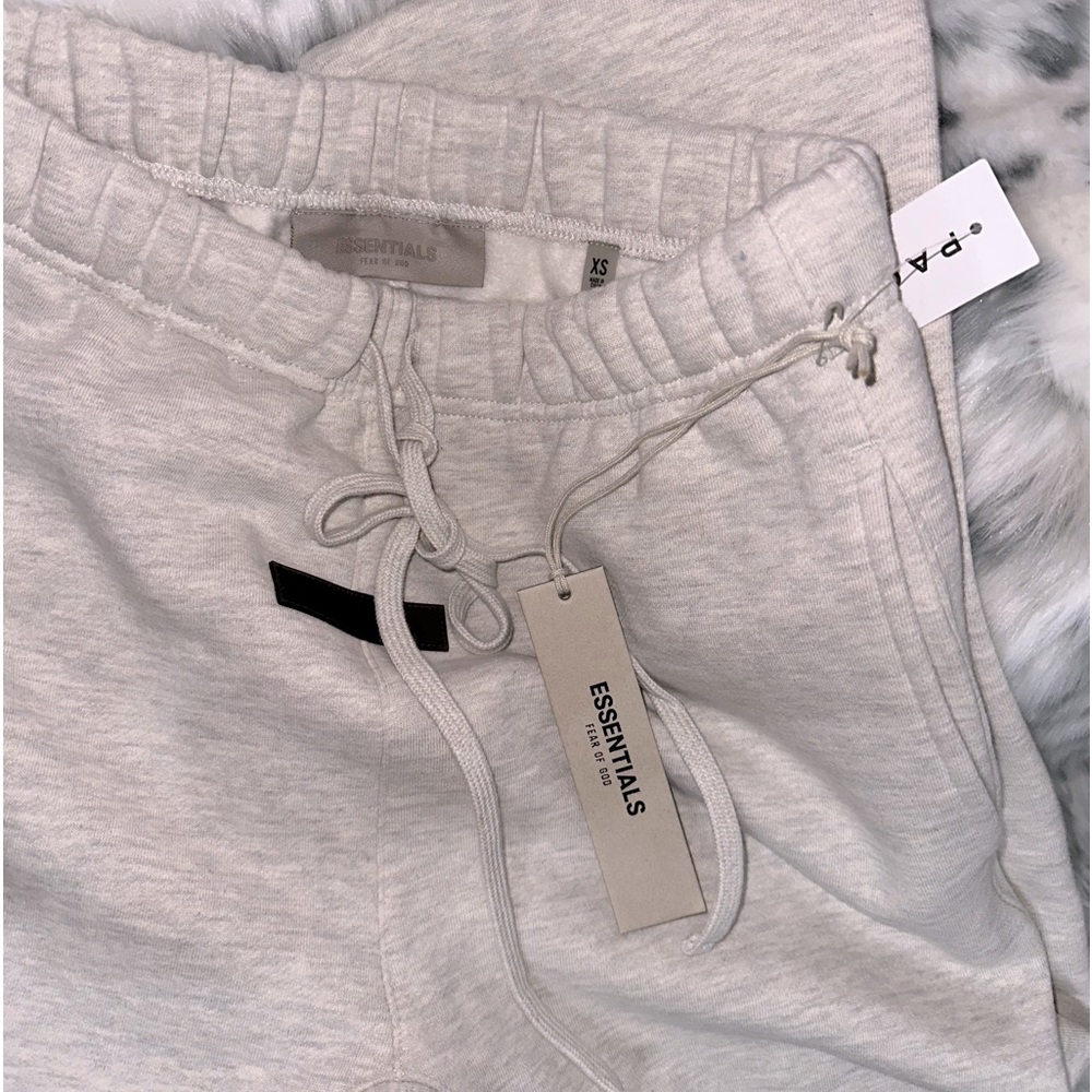 fear of god light essentials oatmeal sweapants